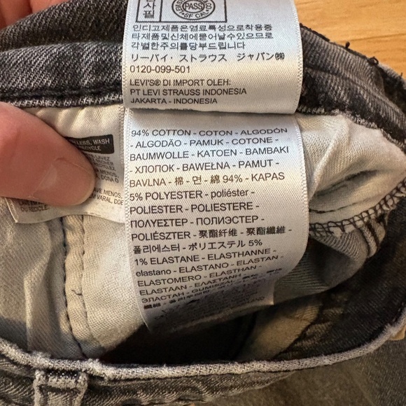 Vintage Levis 505 stretch gray denim jeans - Picture 5 of 5